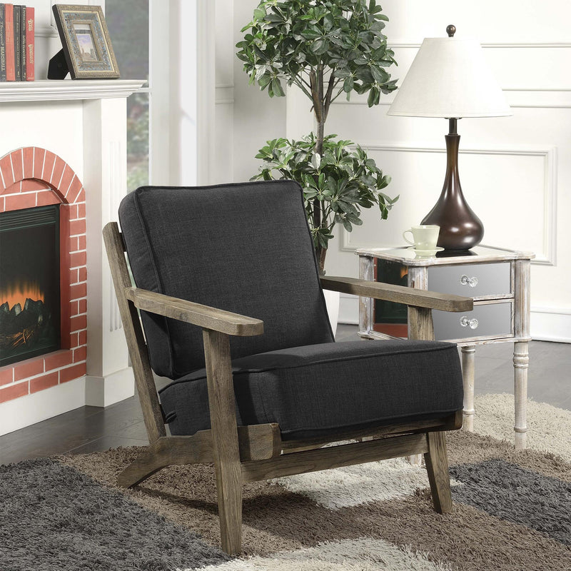  Elements International Metro Accent Chair - Midtown Onyx IMAGE 7