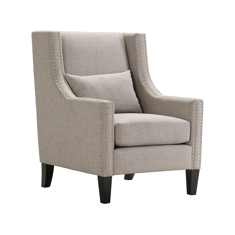  Elements International Whittier Accent Arm Chair - Westin Taupe IMAGE 1