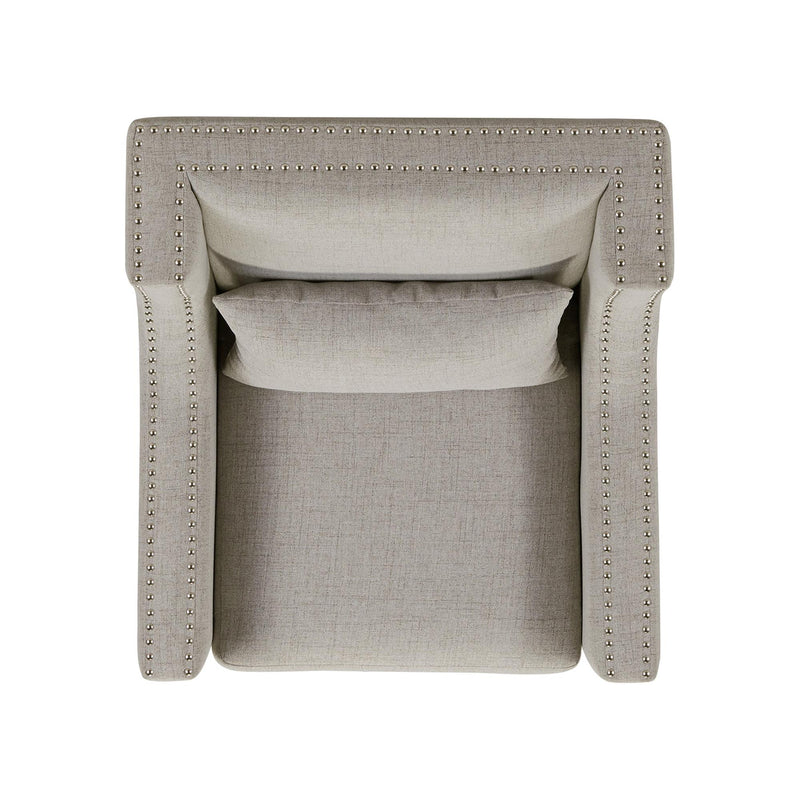  Elements International Whittier Accent Arm Chair - Westin Taupe IMAGE 5