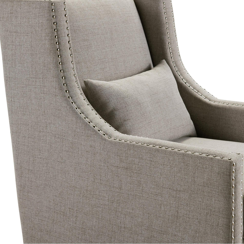  Elements International Whittier Accent Arm Chair - Westin Taupe IMAGE 7
