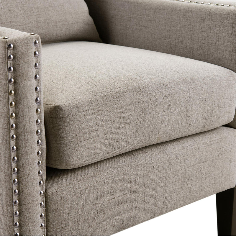  Elements International Whittier Accent Arm Chair - Westin Taupe IMAGE 8