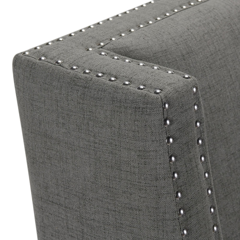  Elements International Whittier Accent Arm Chair - Westin Charcoal IMAGE 6