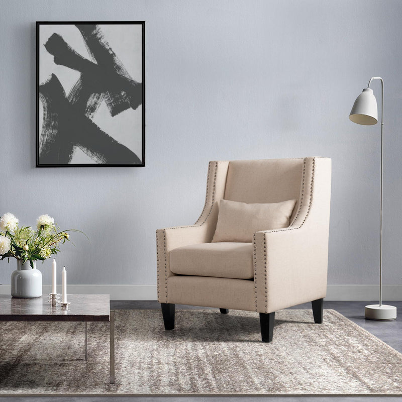  Elements International Whittier Accent Arm Chair - Westin Natural IMAGE 10