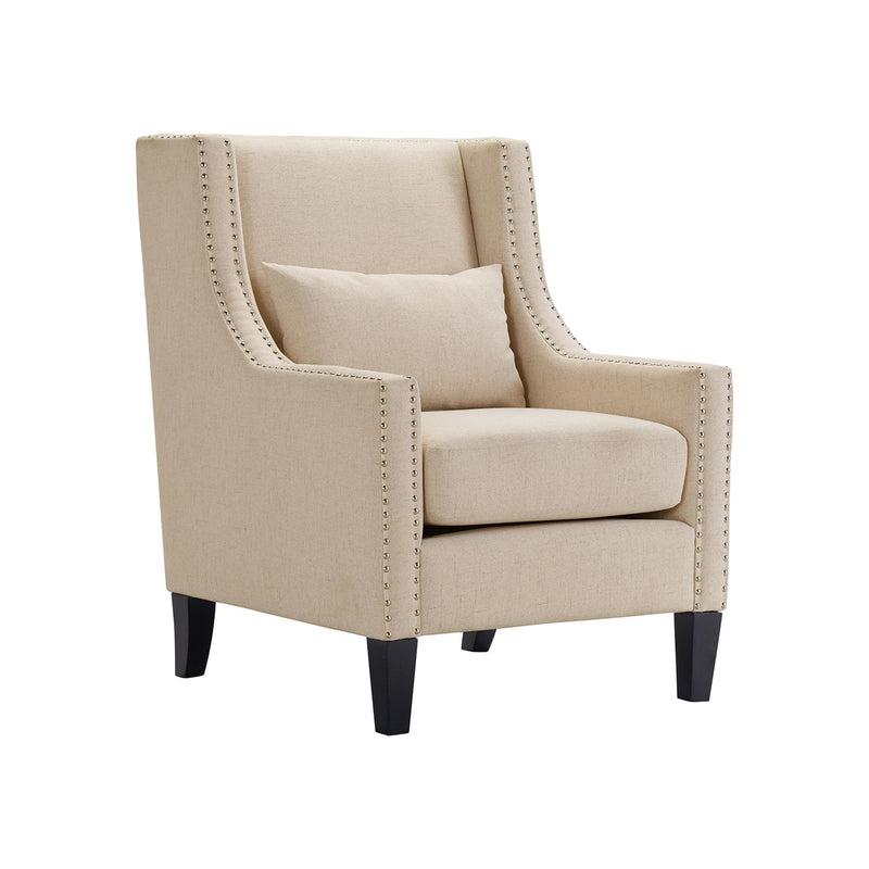  Elements International Whittier Accent Arm Chair - Westin Natural IMAGE 1