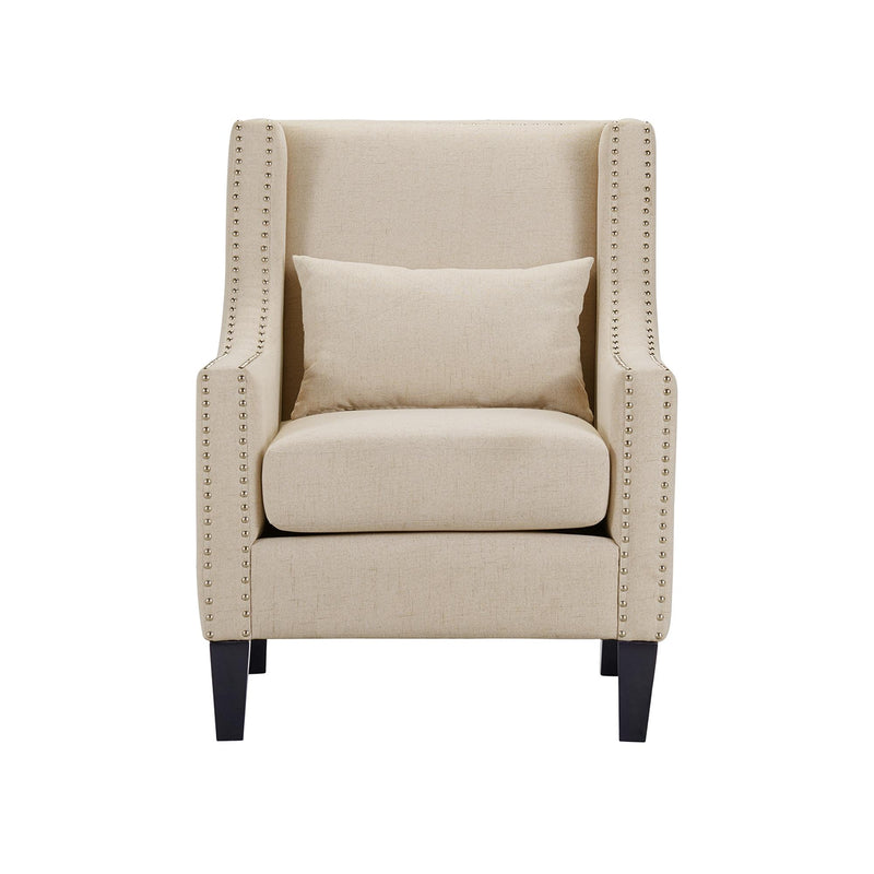  Elements International Whittier Accent Arm Chair - Westin Natural IMAGE 2