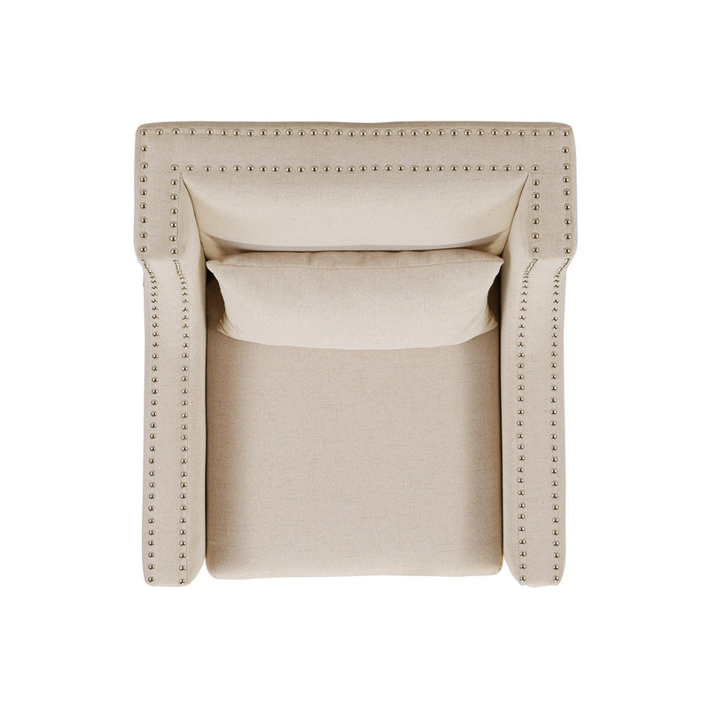  Elements International Whittier Accent Arm Chair - Westin Natural IMAGE 5