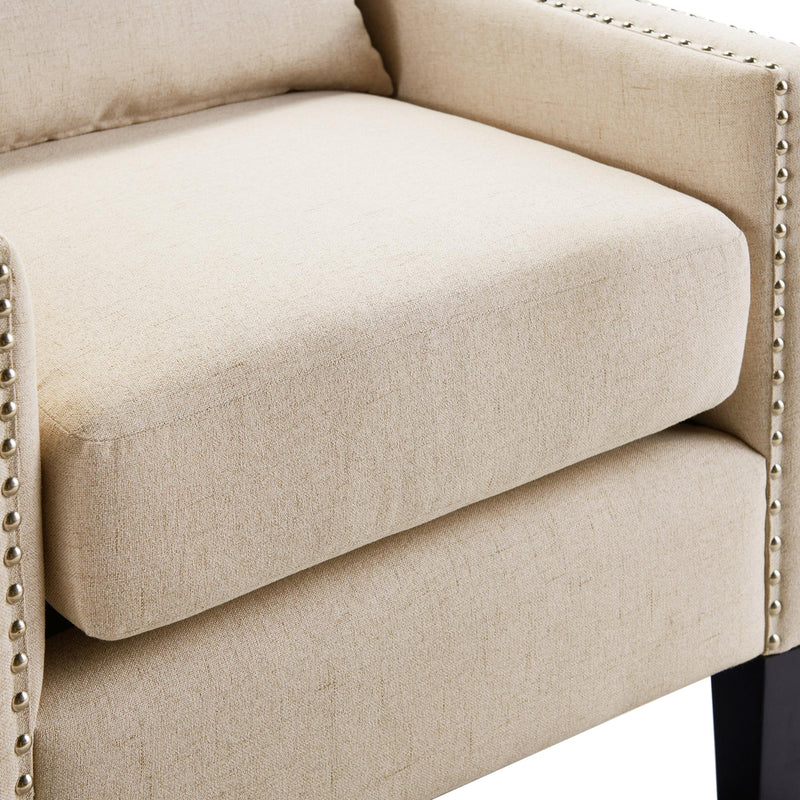  Elements International Whittier Accent Arm Chair - Westin Natural IMAGE 8