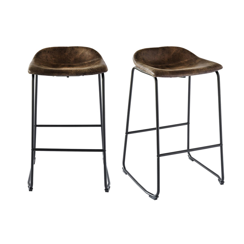  Elements International Cruz BCZ400BSE Bar Stool - Brown IMAGE 7