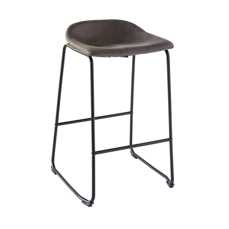  Elements International Cruz BCZ900BSE Bar Stool - Gray IMAGE 1
