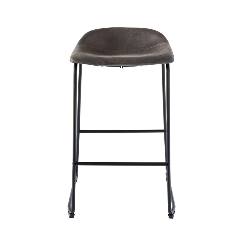  Elements International Cruz BCZ900BSE Bar Stool - Gray IMAGE 2