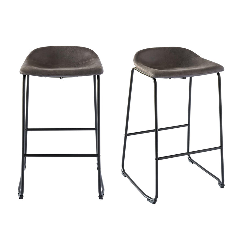  Elements International Cruz BCZ900BSE Bar Stool - Gray IMAGE 7