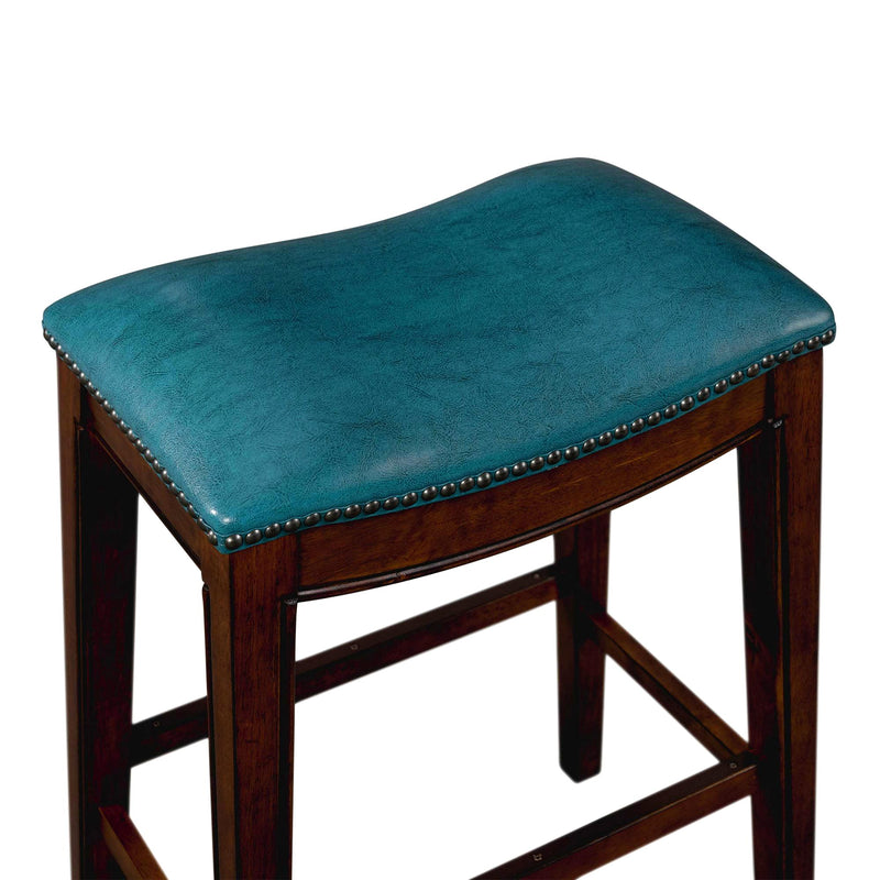  Elements International Fiesta LFS100BSTBL 30" Backless Bar Stool - Blue IMAGE 5