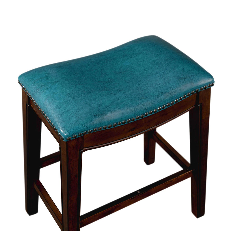  Elements International Fiesta LFS100CSTBL 24" Backless Counter Height Stool - Blue IMAGE 5