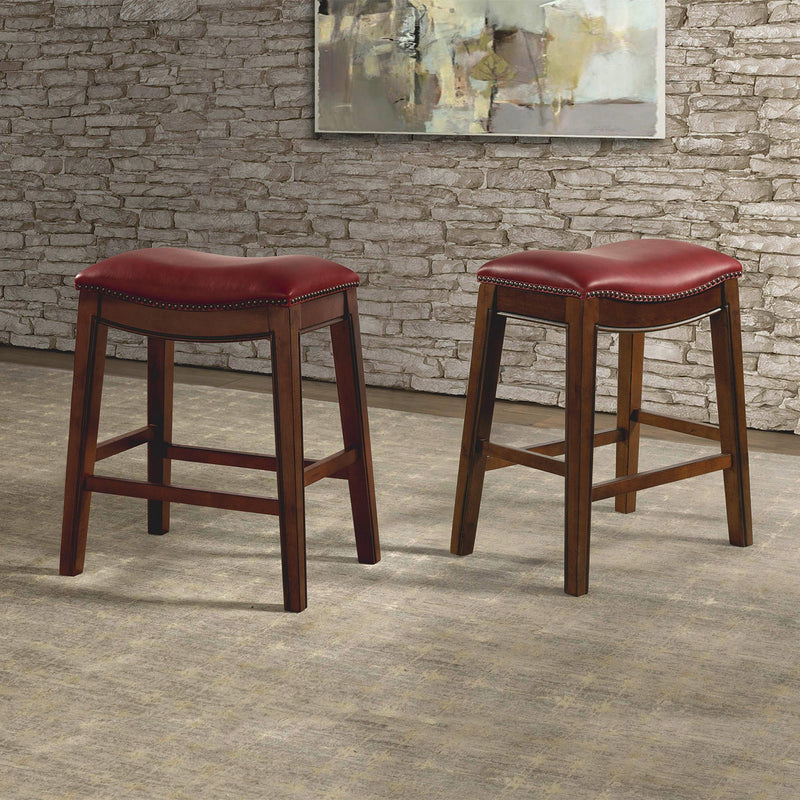  Elements International Fiesta LFS100CSTRD 24" Backless Counter Height Stool - Red IMAGE 8