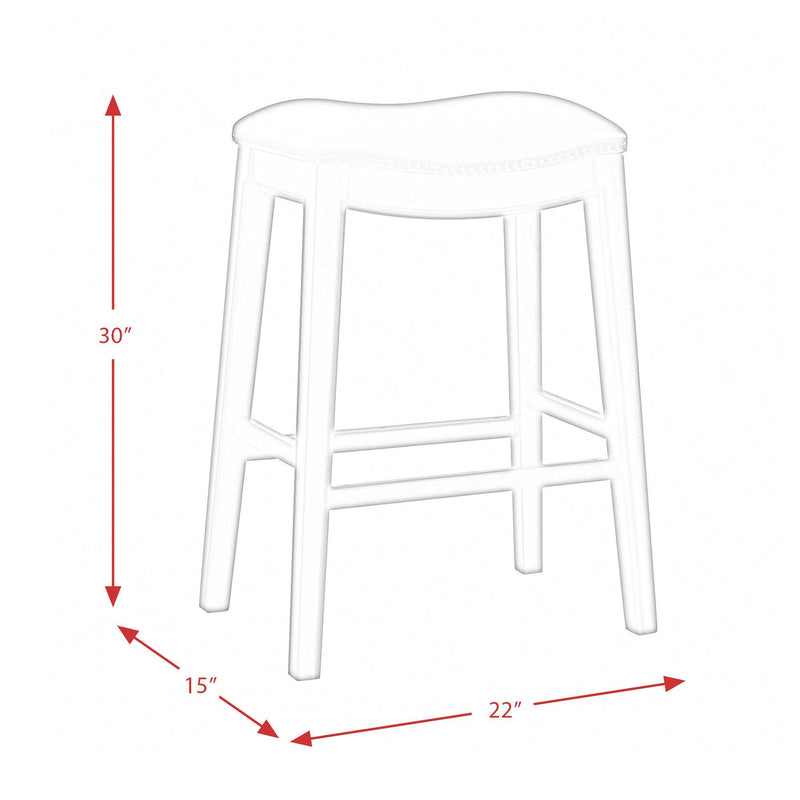  Elements International Fiesta LFS100BSTRD 30" Backless Bar Stool - Red IMAGE 11