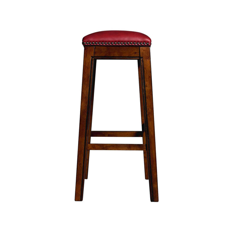 Elements International Fiesta LFS100BSTRD 30" Backless Bar Stool - Red IMAGE 3