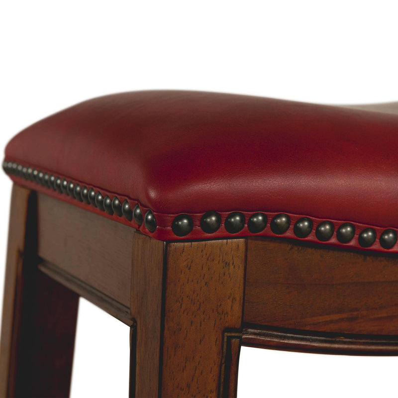  Elements International Fiesta LFS100BSTRD 30" Backless Bar Stool - Red IMAGE 6