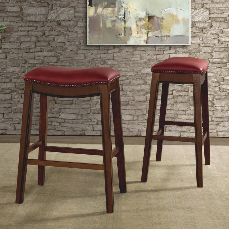  Elements International Fiesta LFS100BSTRD 30" Backless Bar Stool - Red IMAGE 8