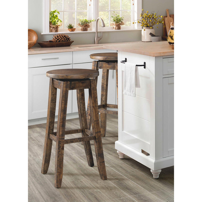  Elements International Finn DFN100BSWSBTWE 30" Swivel Backless Bar Stool IMAGE 8