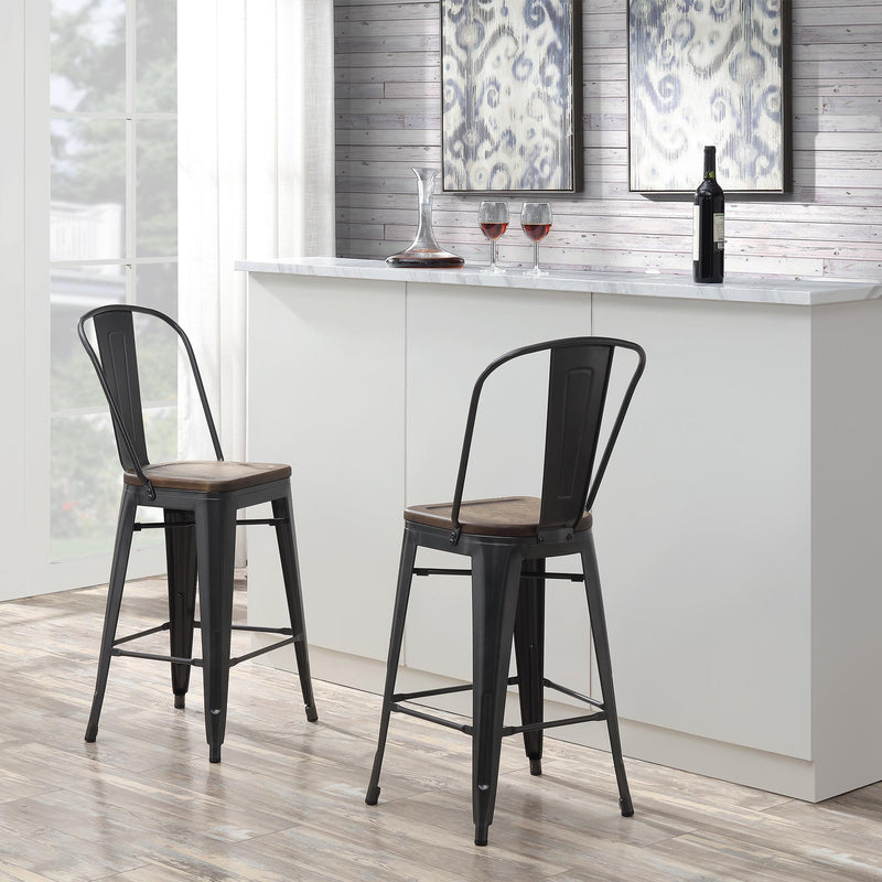  Elements International Moon BMO100CHE Bar Stool IMAGE 12