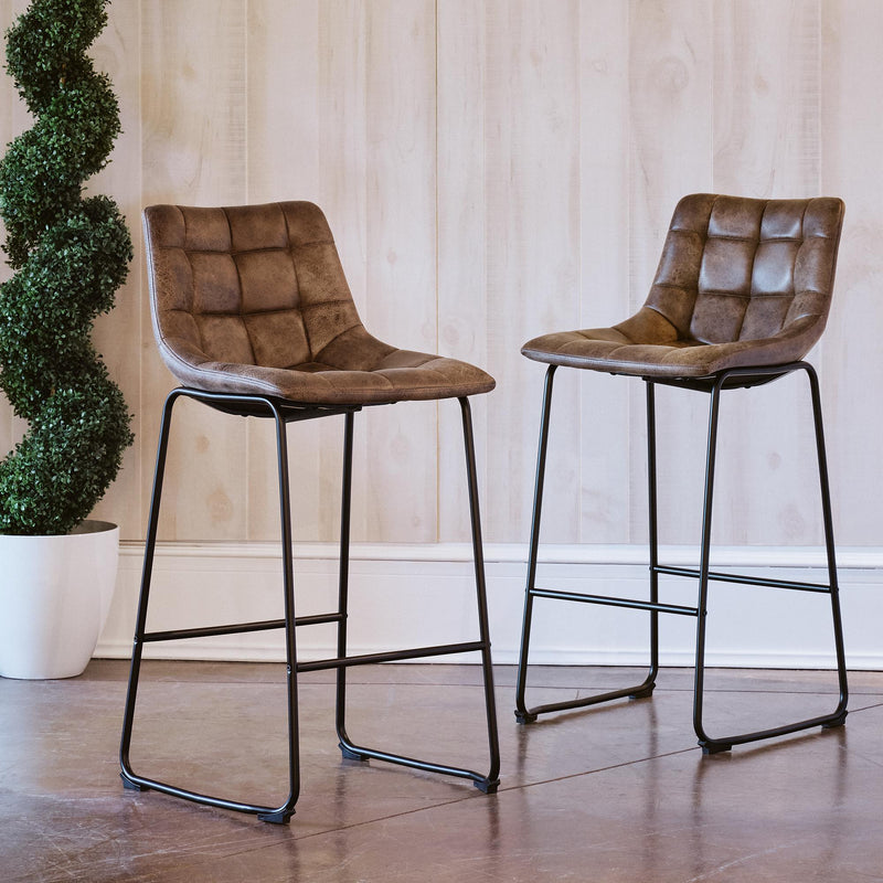  Elements International Seth BSH400BSE Bar Stool - Brown IMAGE 9