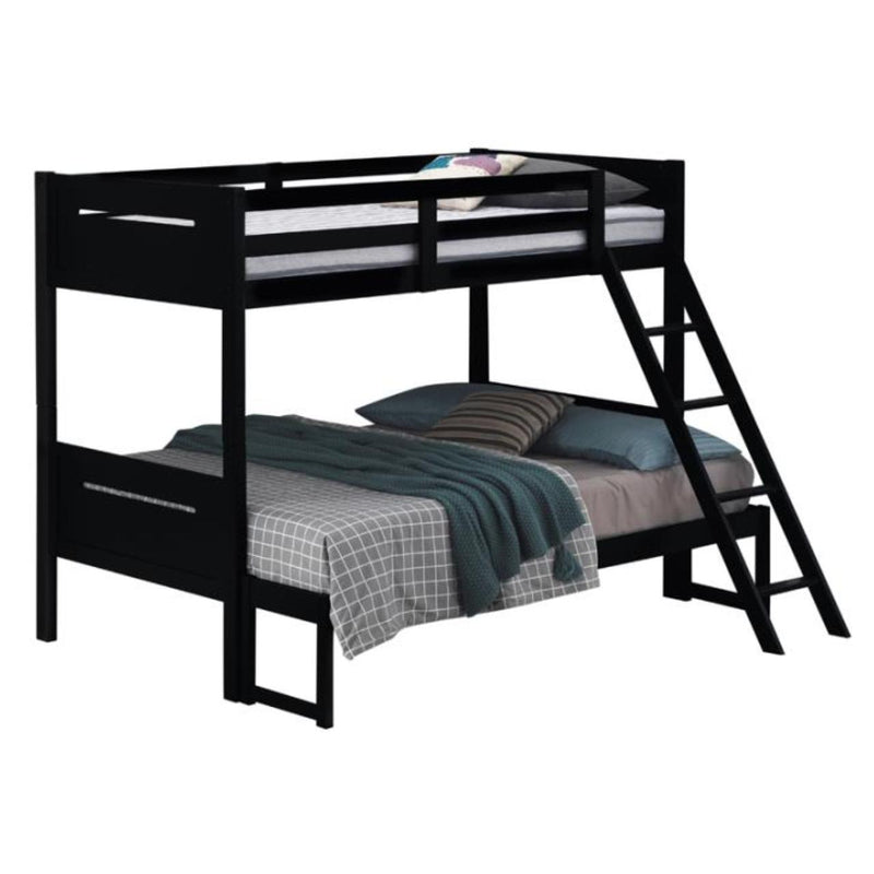 Coaster Furniture Littletown 405052BLK Twin over Full Bunk Bed IMAGE 3