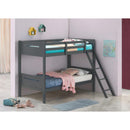  Coaster Furniture Littleton 405051GRY Wood Twin Over Twin Bunk Bed - Grey IMAGE 4