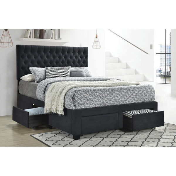 Coaster Furniture Soledad King Upholstered Platform Bed with Storage 305877KE IMAGE 2