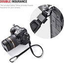 Tycka Camera Shoulder Neck Strap - Equipped with Quick Release Plate and Safety Tether