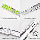 DEMZA 10 Pairs Drawer Slides 22 inch Soft Close