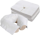 EARTHLITE Disposable Face Cradle Covers ? Medical-Grade, Ultra Soft, Luxurious, Non-Sticking Massage Face Covers/Headrest Covers for Massage Tables & Massage Chairs 63112