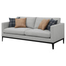  Coaster Furniture Apperson 508681 Upholstered Track Arm Sofa - Light Grey IMAGE 3