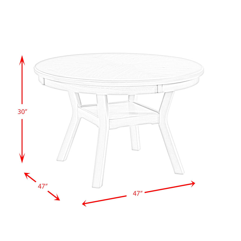  Elements International Amherst DAH700DT Dining Table - Bisque IMAGE 9