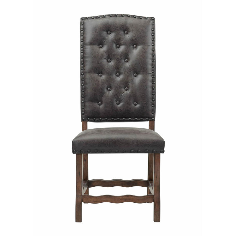 Elements International Gramercy DGC500CLSC Tufted Tall Back Side Chair IMAGE 2