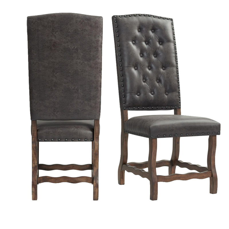 Elements International Gramercy DGC500CLSC Tufted Tall Back Side Chair IMAGE 8