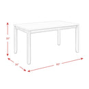  Elements International Martin Gray DMT3006DS 6 pc Dinette IMAGE 16