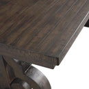  Elements International Stone DST190CDTB Counter Height Dining Table - Smokey Walnut IMAGE 6