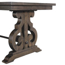  Elements International Stone DST190CDTB Counter Height Dining Table - Smokey Walnut IMAGE 7