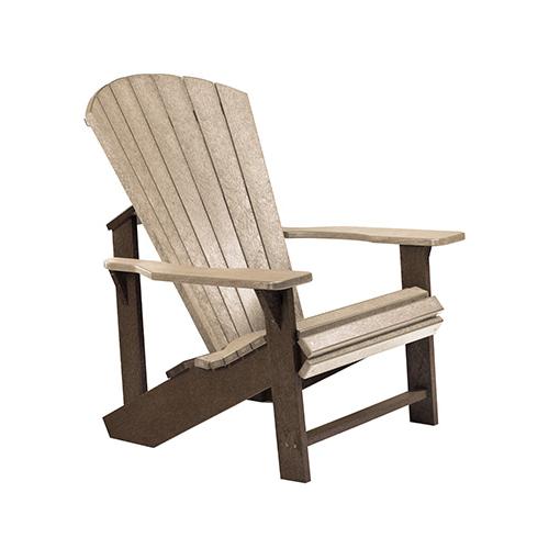 C.R. Plastic Products Generation C01-16-07 Classic Adirondack - Beige/Chocolate IMAGE 1