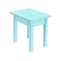 C.R. Plastic Products Generation T01-11 Small Rectangular Table - Aqua IMAGE 1