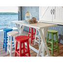 C.R. Plastic Products Generation C23C-11 Pub Height Swivel Bar Stool - Aqua IMAGE 3