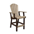 C.R. Plastic Products Generation C28-16-07 Classic Pub Height Arm Chair - Chocolate/Beige IMAGE 1