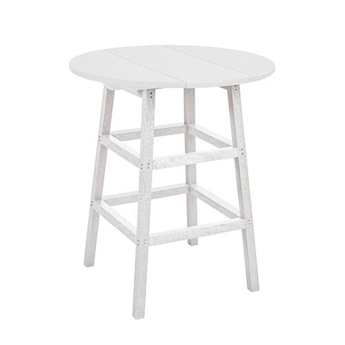 C.R. Plastic Products Generation TB03C-02 Counter Table Legs - White IMAGE 1