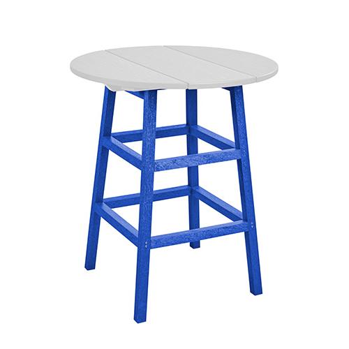 C.R. Plastic Products Generation TB03C-03 Counter Table Legs - Blue IMAGE 1