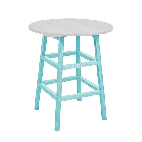 C.R. Plastic Products Generation TB03C-11 Counter Table Legs - Aqua IMAGE 1