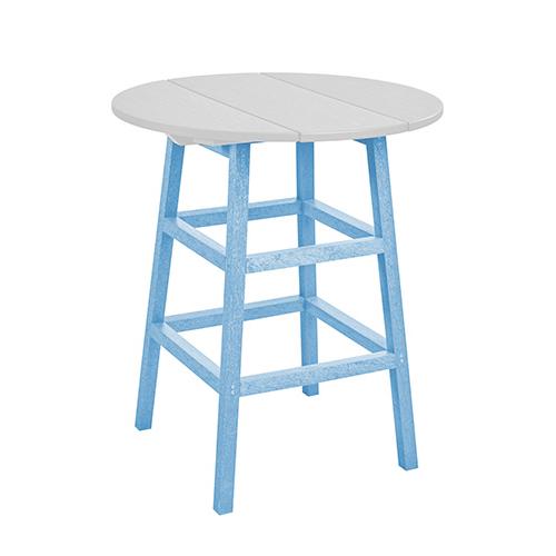 C.R. Plastic Products Generation TB03C-12 Counter Table Legs - Sky Blue IMAGE 1