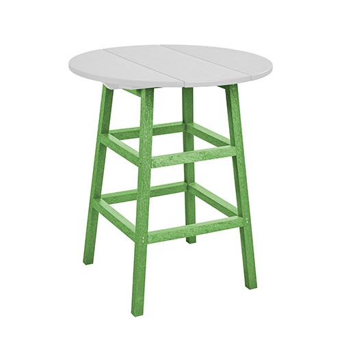 C.R. Plastic Products Generation TB03C-17 Counter Table Legs - Kiwi Lime IMAGE 1