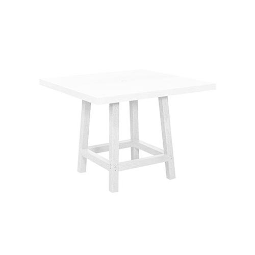 C.R. Plastic Products Generation TB22-02 30" Dining Table Legs - White IMAGE 1