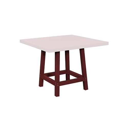 C.R. Plastic Products Generation TB22-05 30" Dining Table Legs - Burgundy IMAGE 1