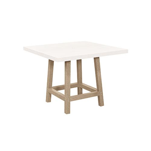 C.R. Plastic Products Generation TB22-07 30" Dining Table Legs - Beige IMAGE 1